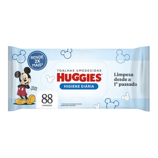 Lenços Umedecidos Huggies Higiene Diária - 88 unidades